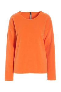 BLOUSE ROUND NECK - 1359 orange - ORANGE