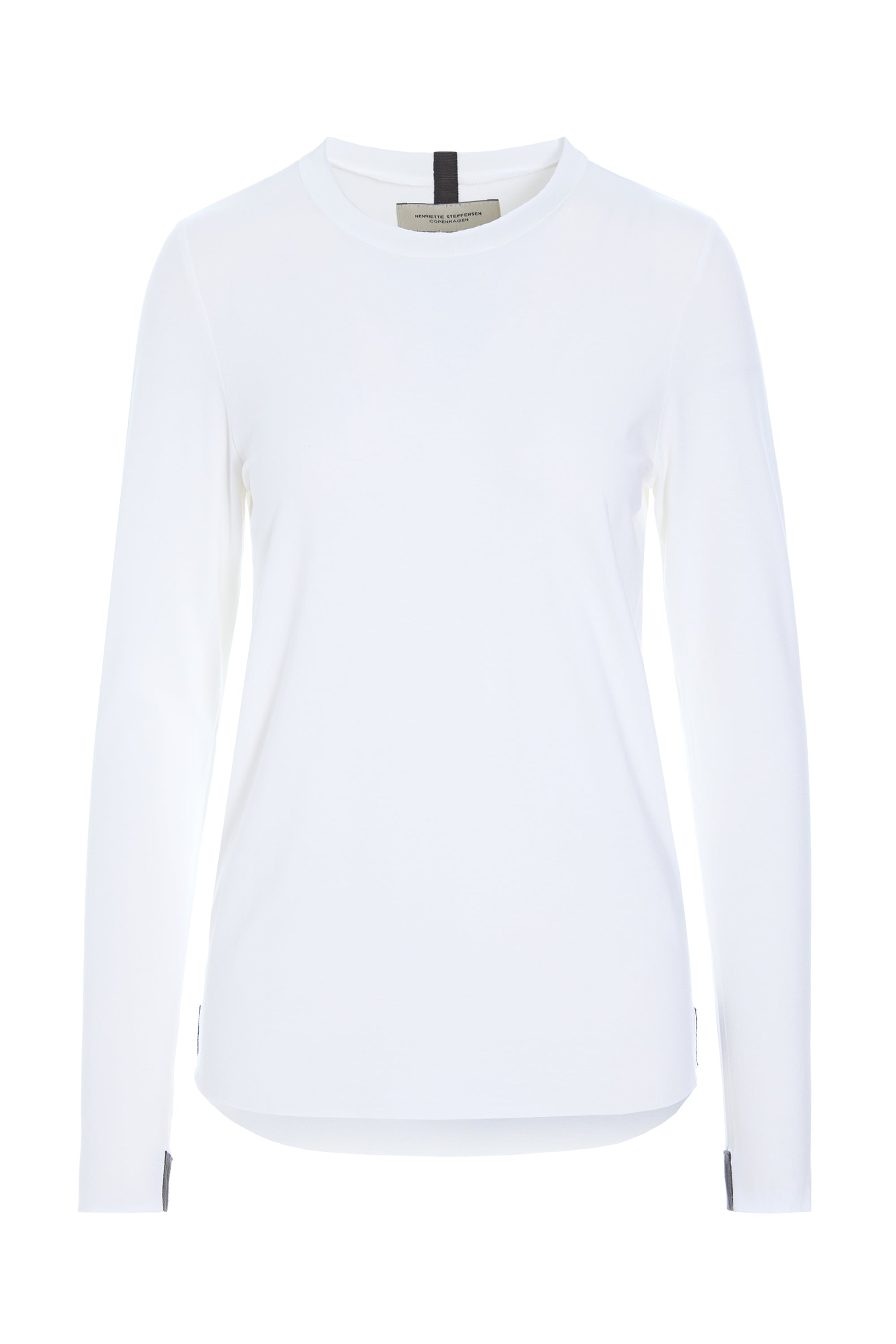 HENRIETTE STEFFENSEN COPENHAGEN BLOUSE SLIM FIT - 96091 BLUSER WHITE 816