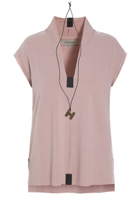 BLOUSE V-COLLAR - 96103 - NUDE