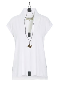 BLOUSE V-COLLAR - 96103 - WHITE