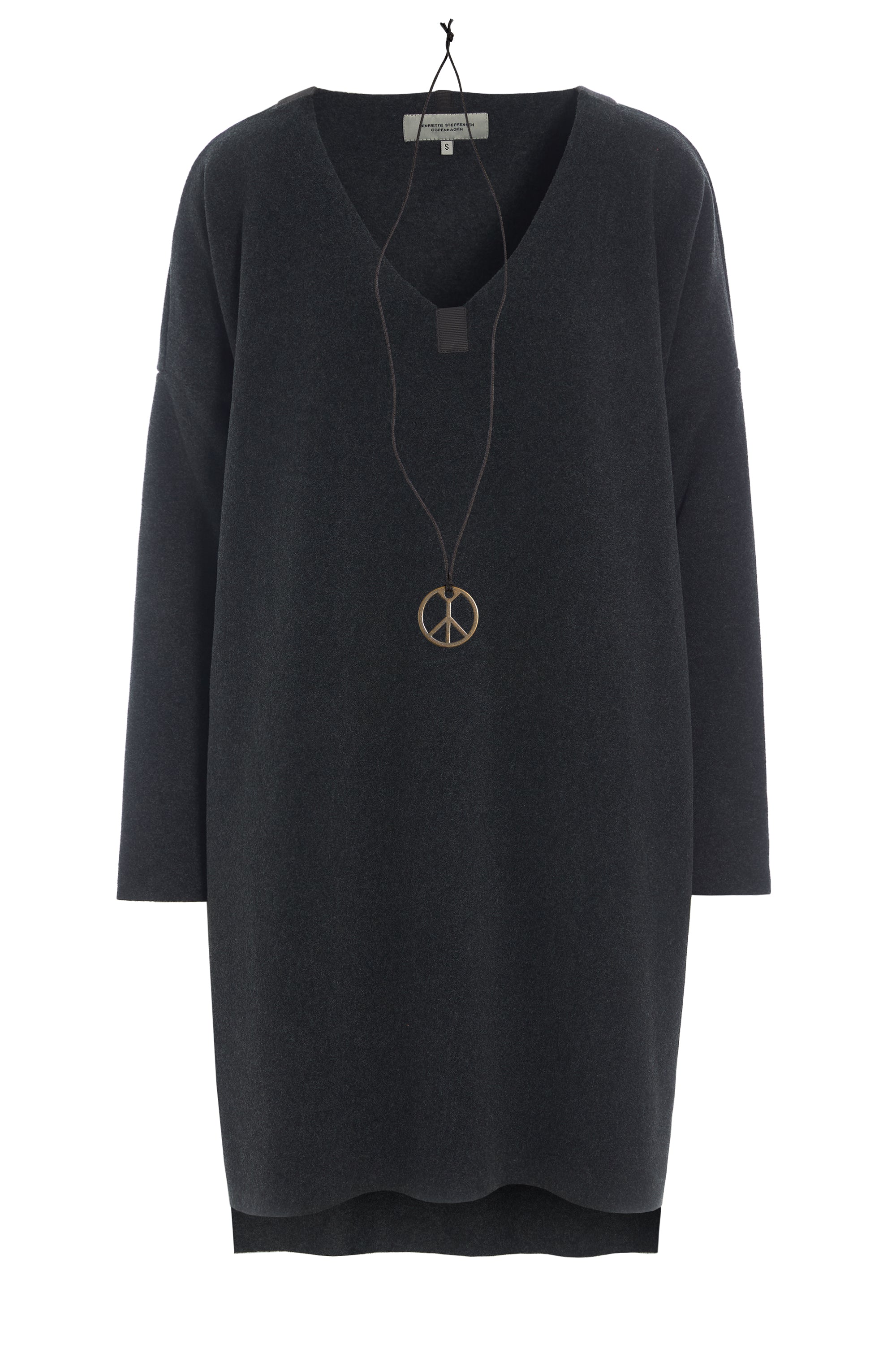 HENRIETTE STEFFENSEN COPENHAGEN BLOUSE V-NECK - 1367 TUNICS SOFT BLACK 914