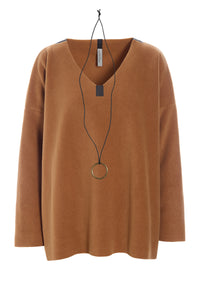 BLOUSE V-NECK - 1410 - RUST