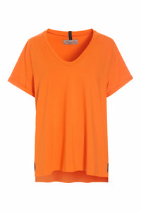 BLOUSE V-NECK - 96082 - ORANGE
