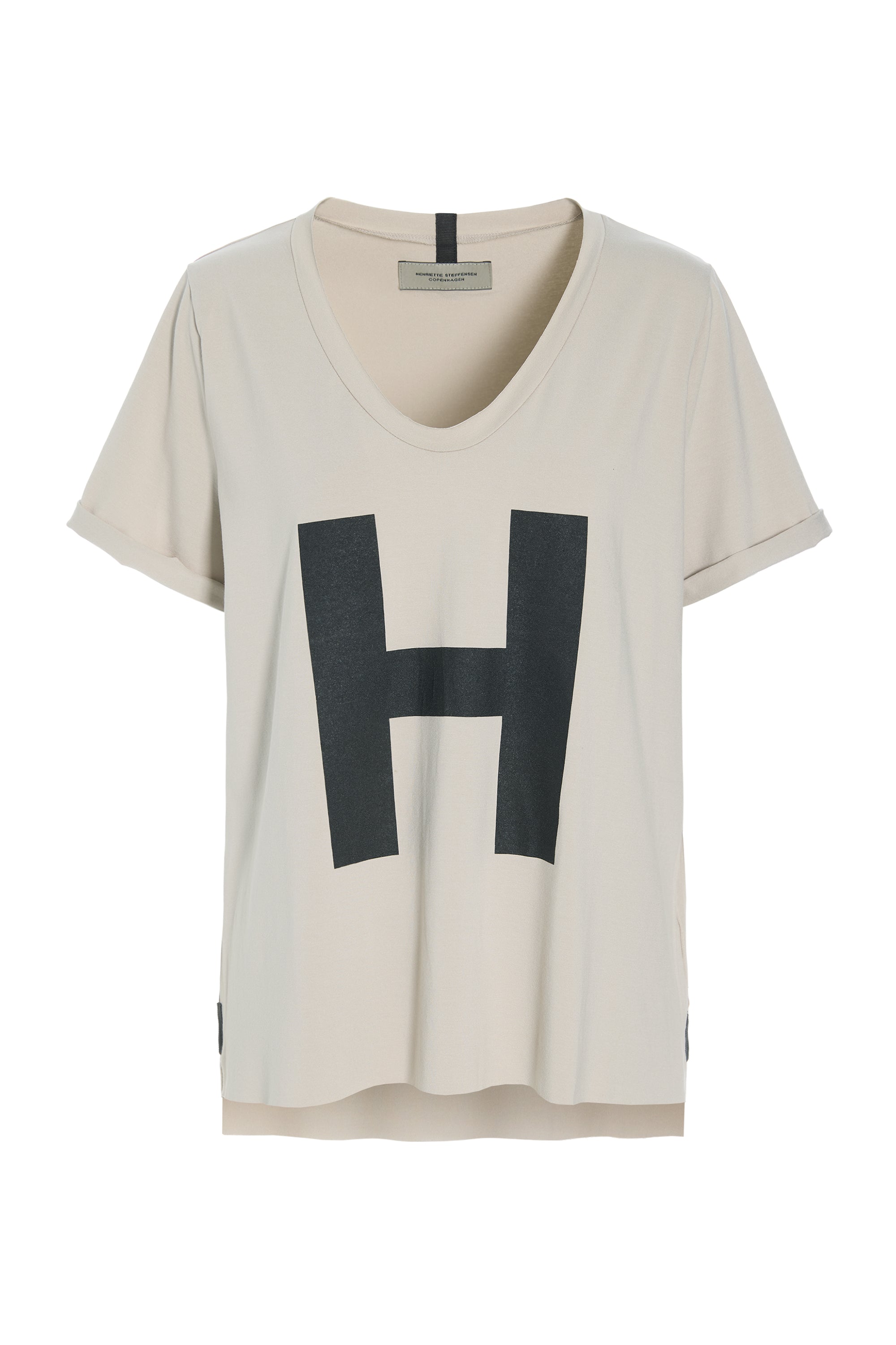 HENRIETTE STEFFENSEN COPENHAGEN BLOUSE V-NECK H PRINT - 96082H T-SHIRTS KIT 831