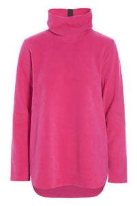 BLOUSE WITH HIGH NECK - 1348 - PINK