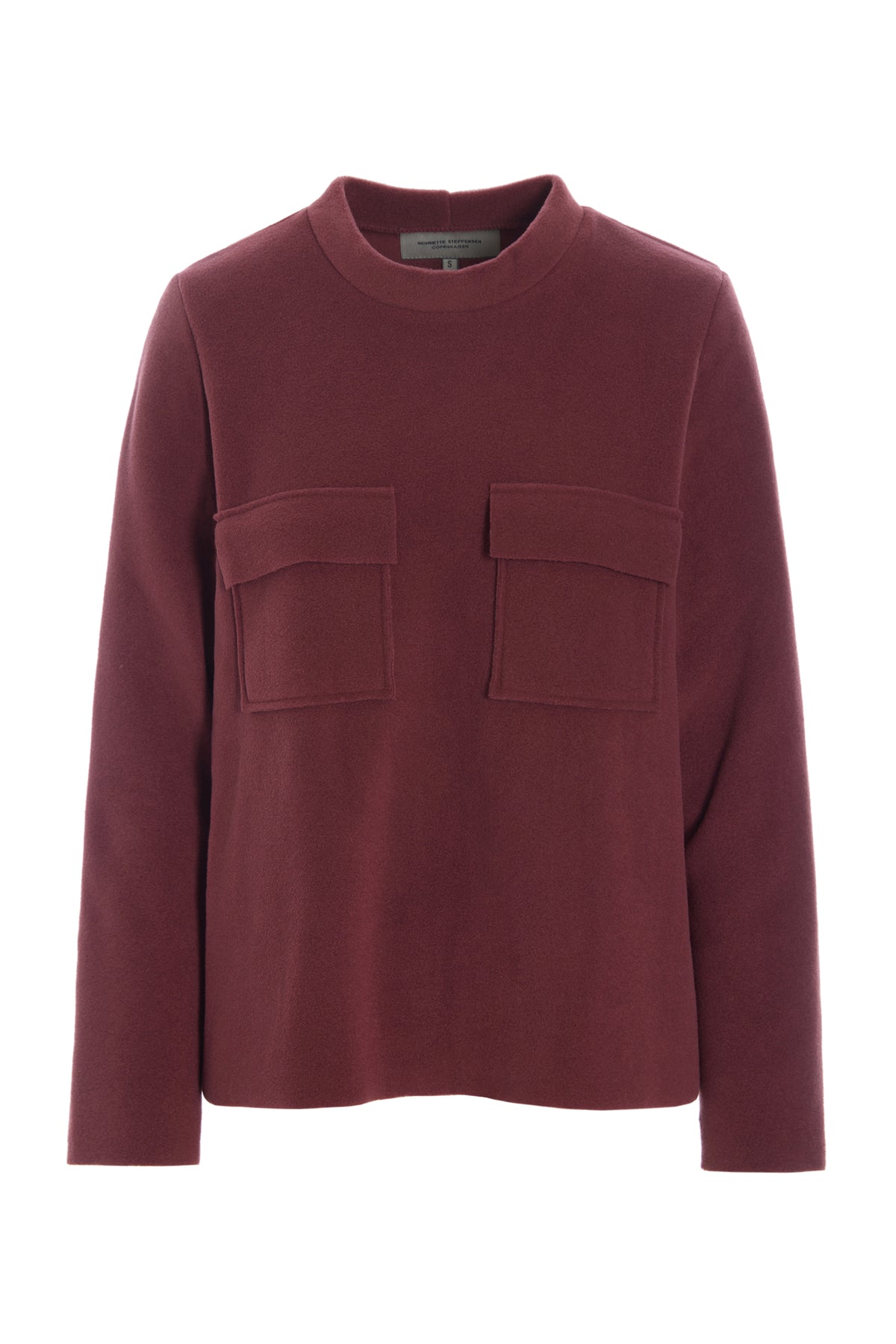 HENRIETTE STEFFENSEN COPENHAGEN BLOUSE WITH POCKETS - 1415 BLUSER BORDEAUX 474