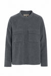 BLOUSE WITH POCKETS - 1415 - GREY