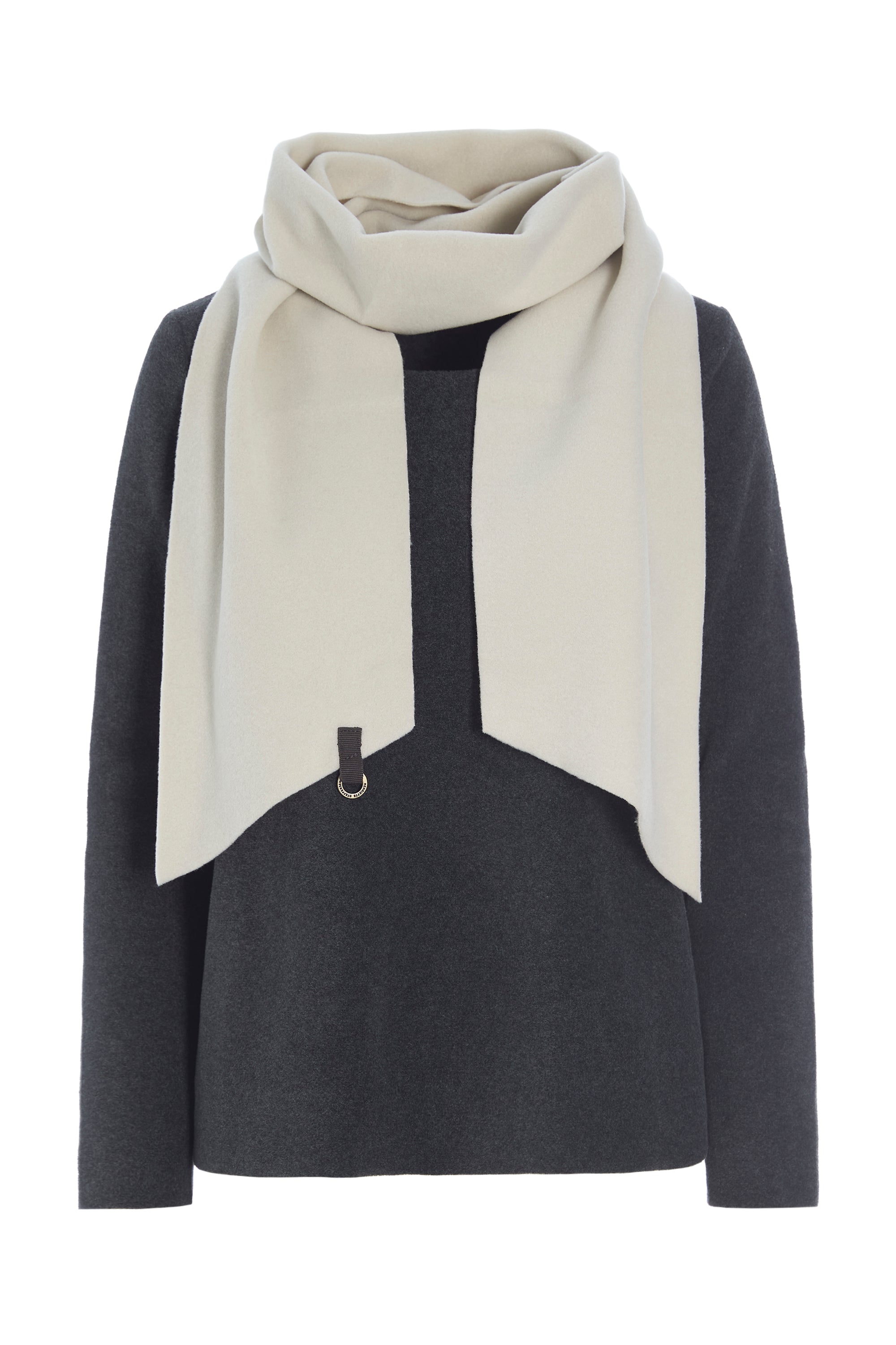 HENRIETTE STEFFENSEN COPENHAGEN BLOUSE WITH SCARF - 1325 BLUSER SOFT BLACK / KIT 471