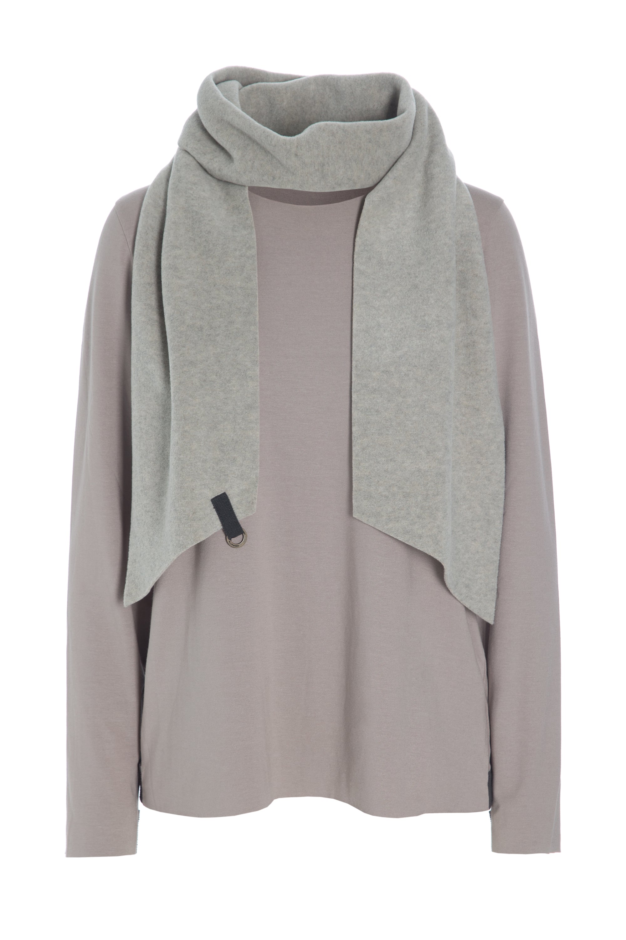 HENRIETTE STEFFENSEN COPENHAGEN BLOUSE WITH SCARF - 1331MIX BLUSER SAND/SAND 812