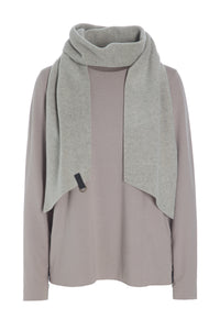 BLOUSE WITH SCARF - 1331MIX - SAND/SAND