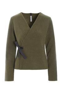 BLOUSE WRAP - 1418 - MOSS