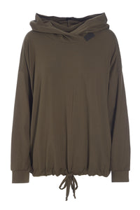 BLOUSE W/HOOD - 96059 - BARK