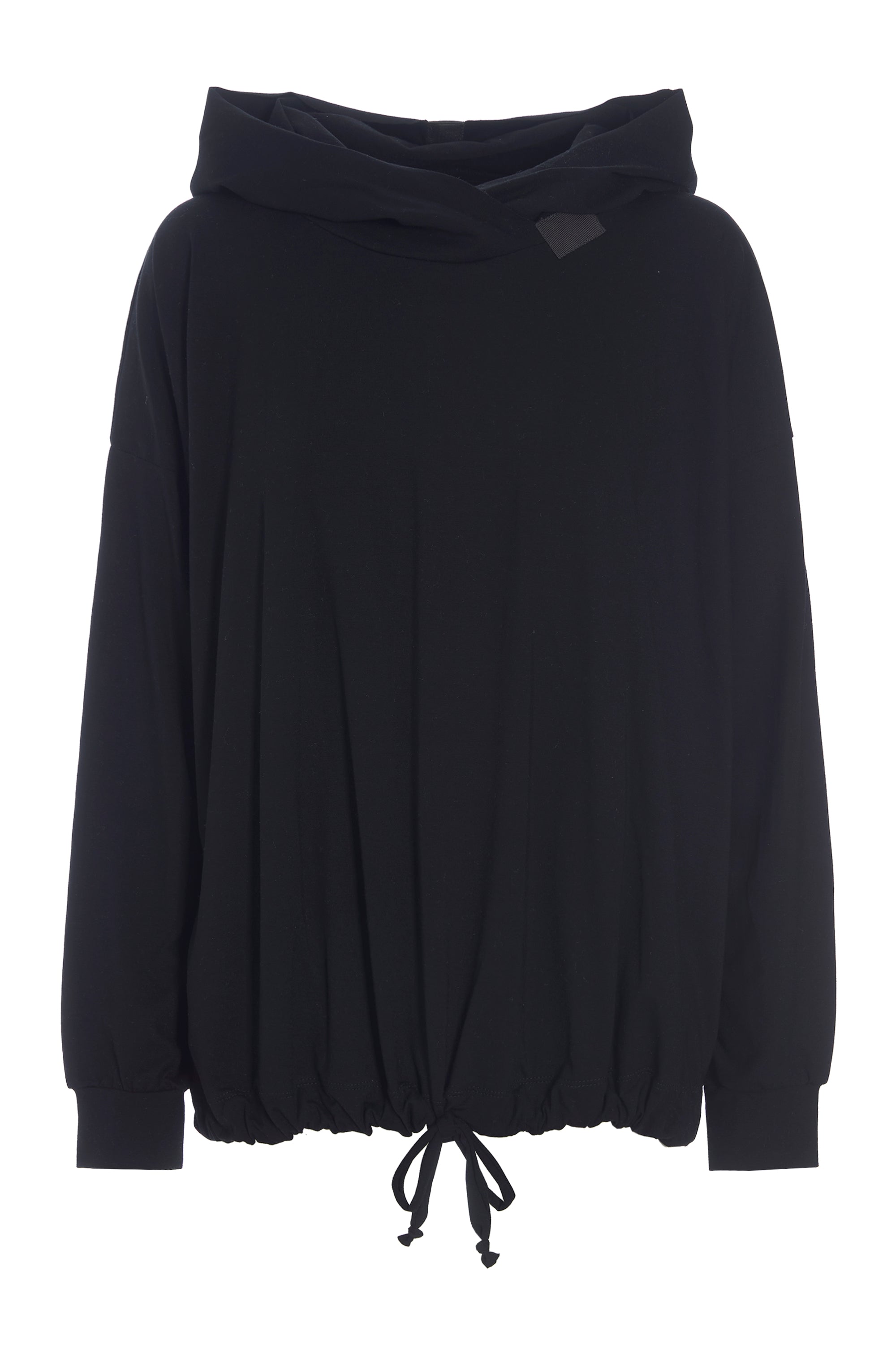 HENRIETTE STEFFENSEN COPENHAGEN BLOUSE W/HOOD - 96059 BLUSER BLACK 900