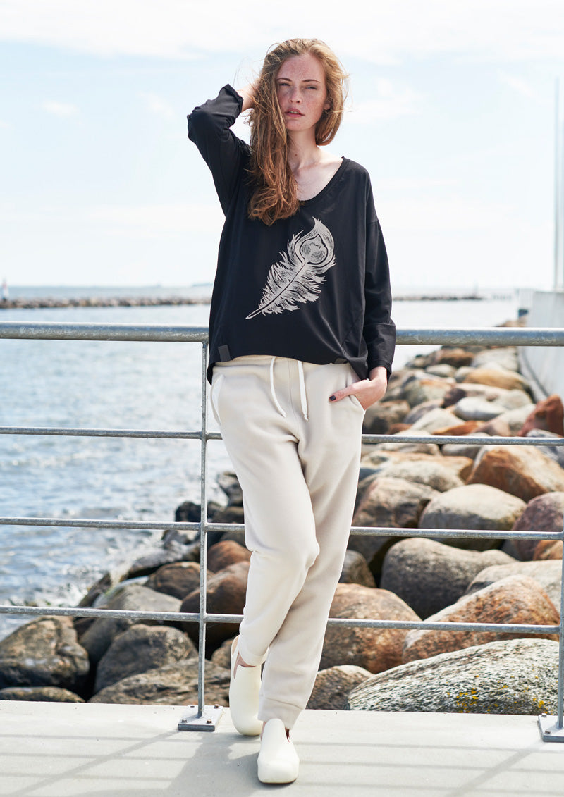 HENRIETTE STEFFENSEN COPENHAGEN BLOUSE W/PRINT - 96062 BLUSER BLACK 900