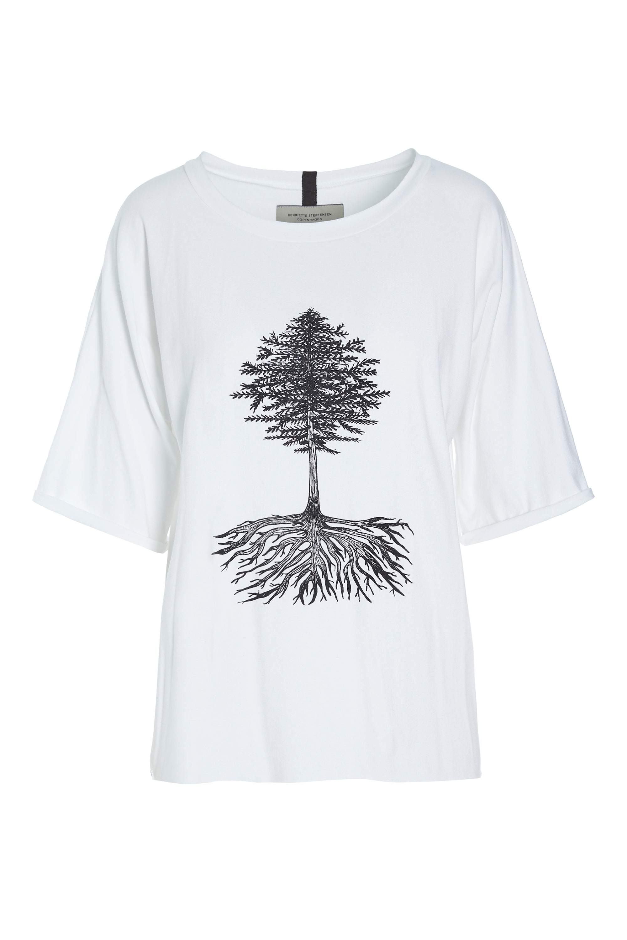 HENRIETTE STEFFENSEN COPENHAGEN BLOUSE W/PRINT - 96064P T-SHIRTS WHITE 816
