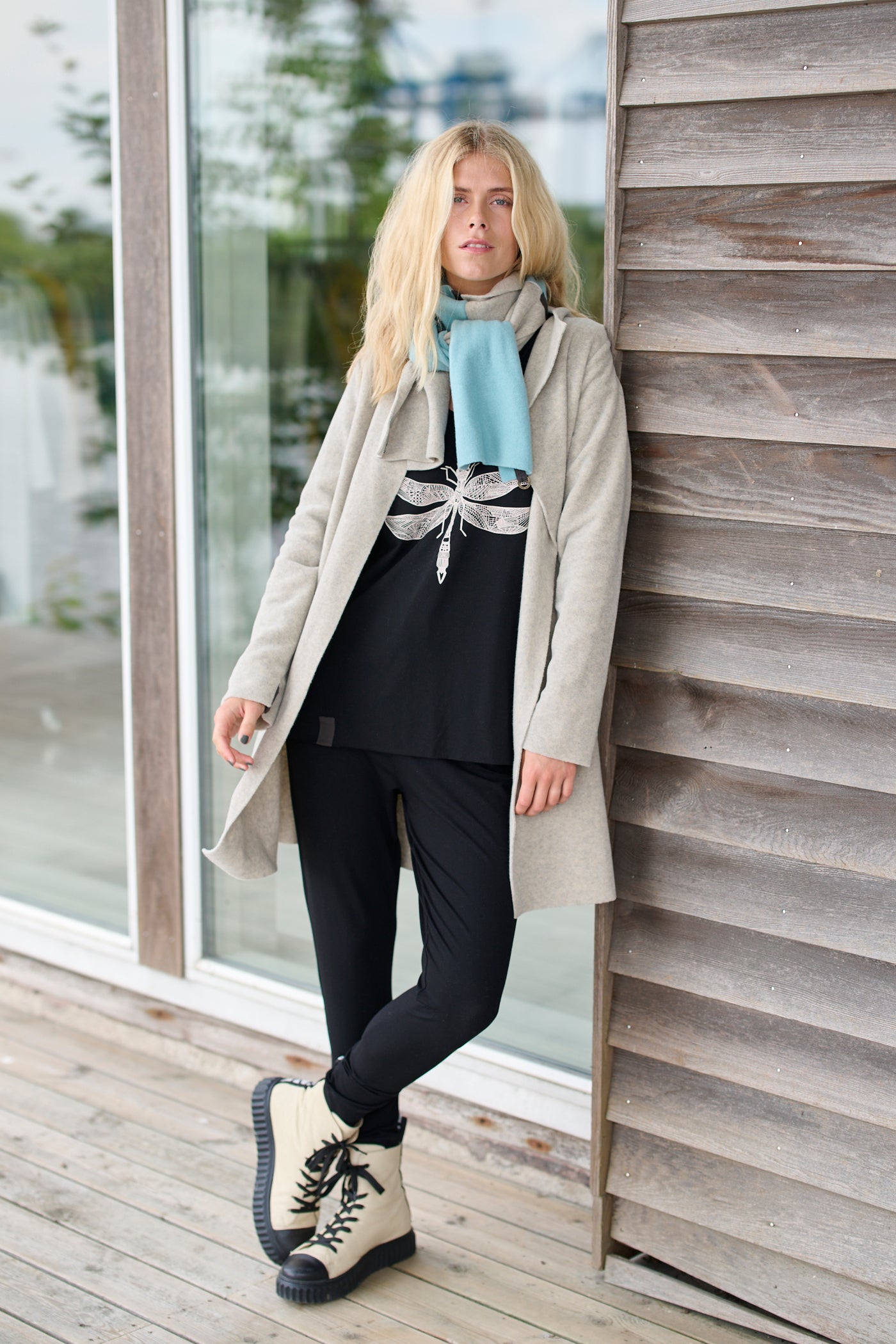 HENRIETTE STEFFENSEN COPENHAGEN BLOUSE W/PRINT - 96068 BLUSER BLACK 900