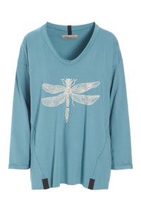 BLOUSE W/PRINT - 96068 - SALVIE