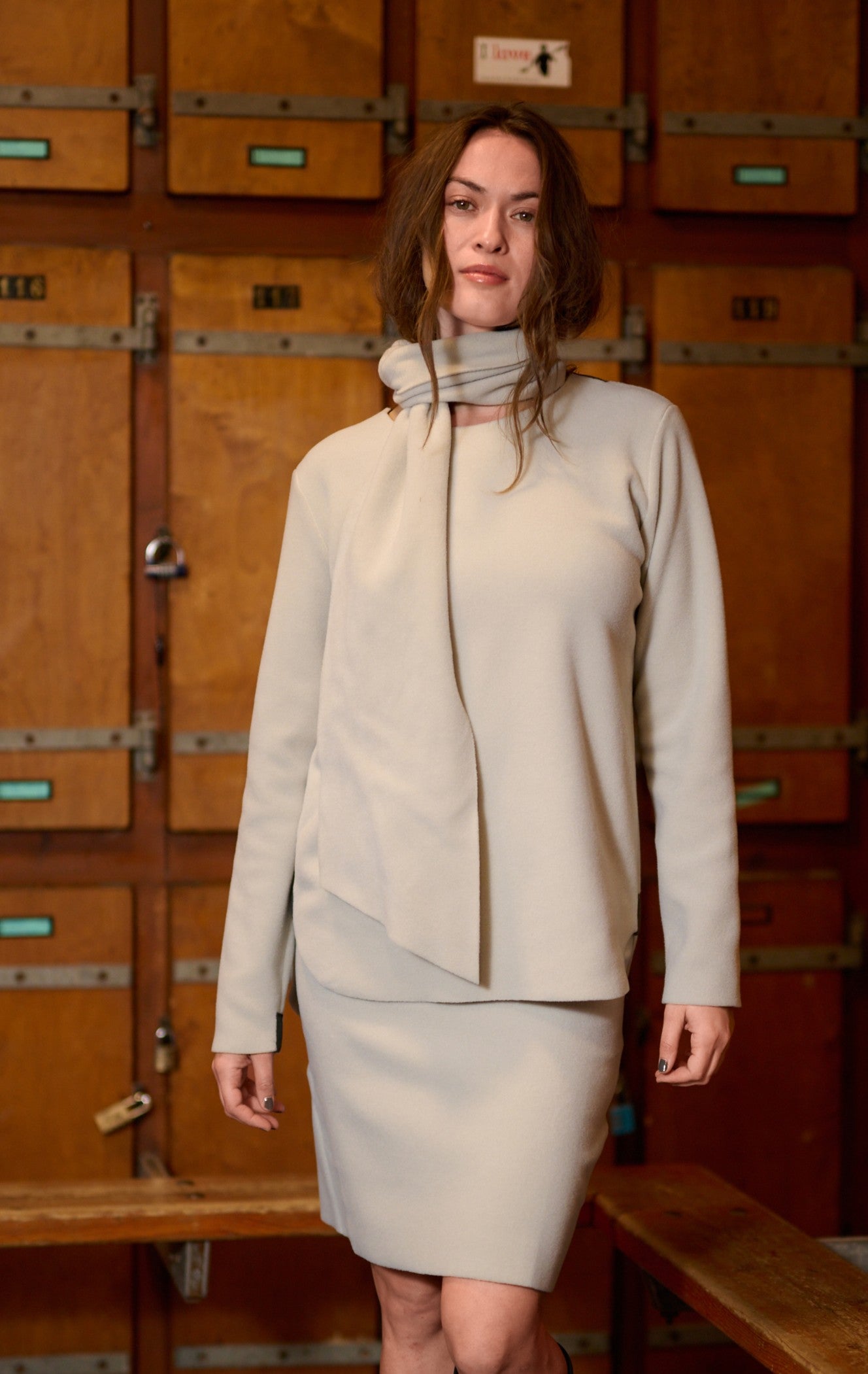 HENRIETTE STEFFENSEN COPENHAGEN BLOUSE W/ SCARF - 1373 BLUSER KIT 831