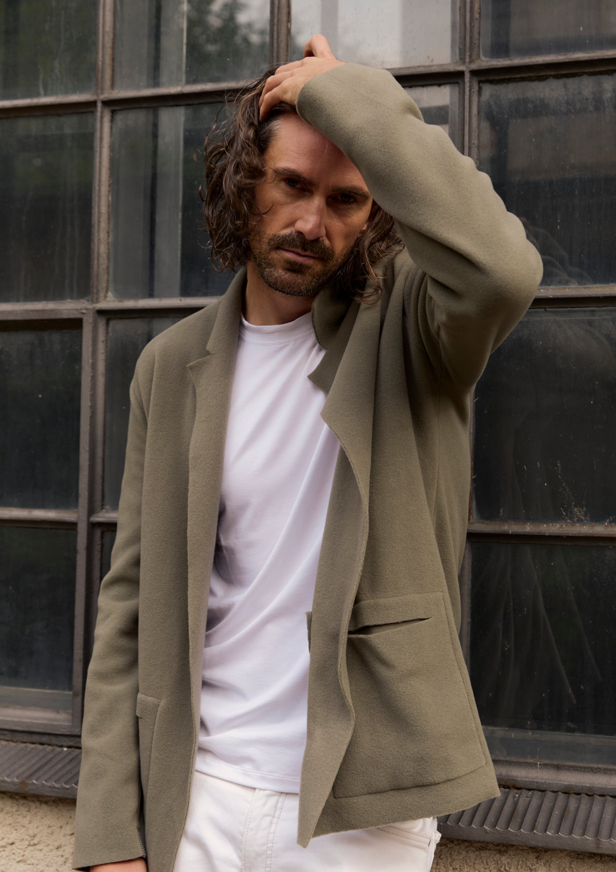 CARDIGAN - 1001C - DUSTY GREEN | HSCPH