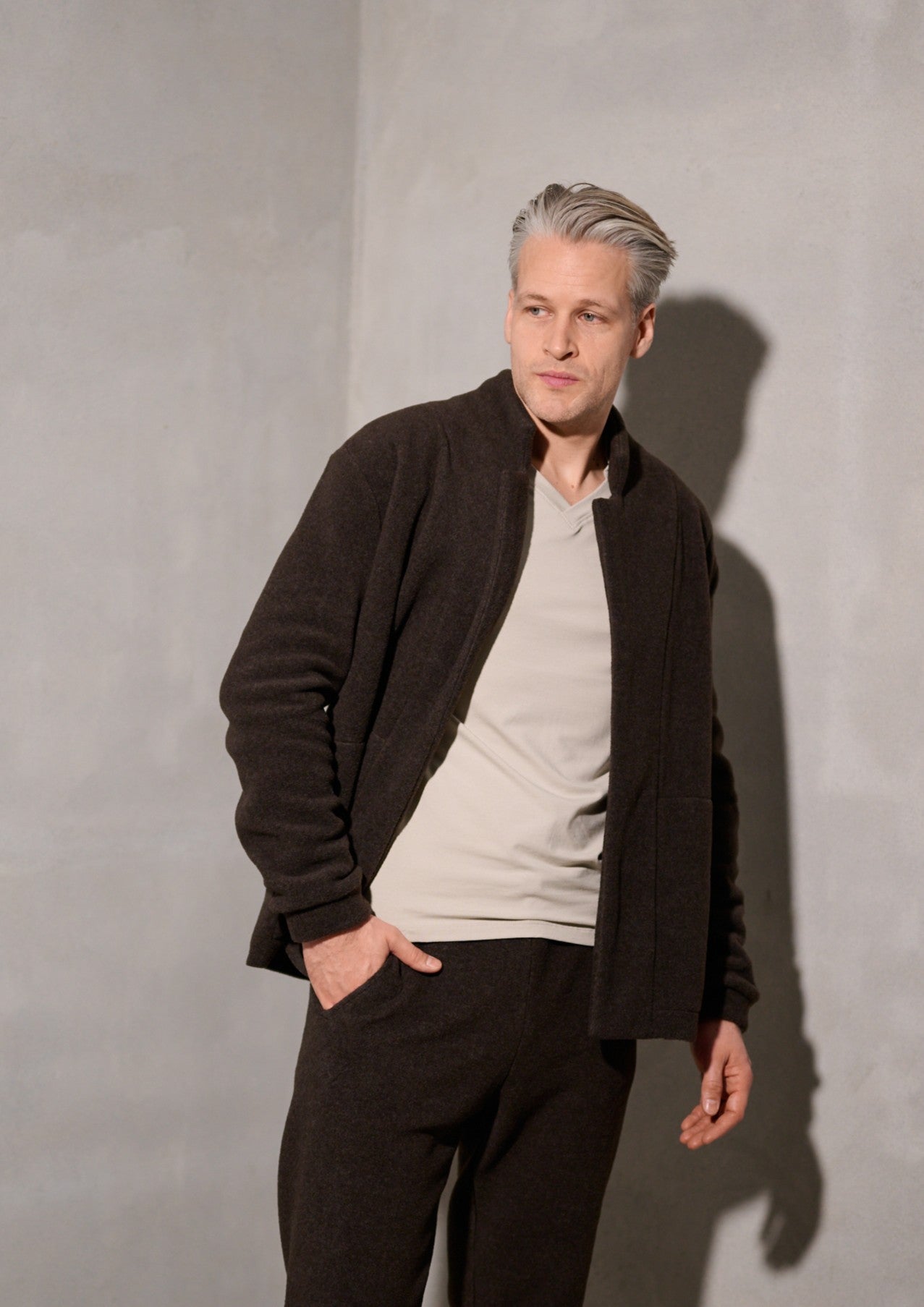 CARL BY STEFFENSEN COPENHAGEN CARDIGAN - 1050C CARDIGANS CHOCOLATE 844