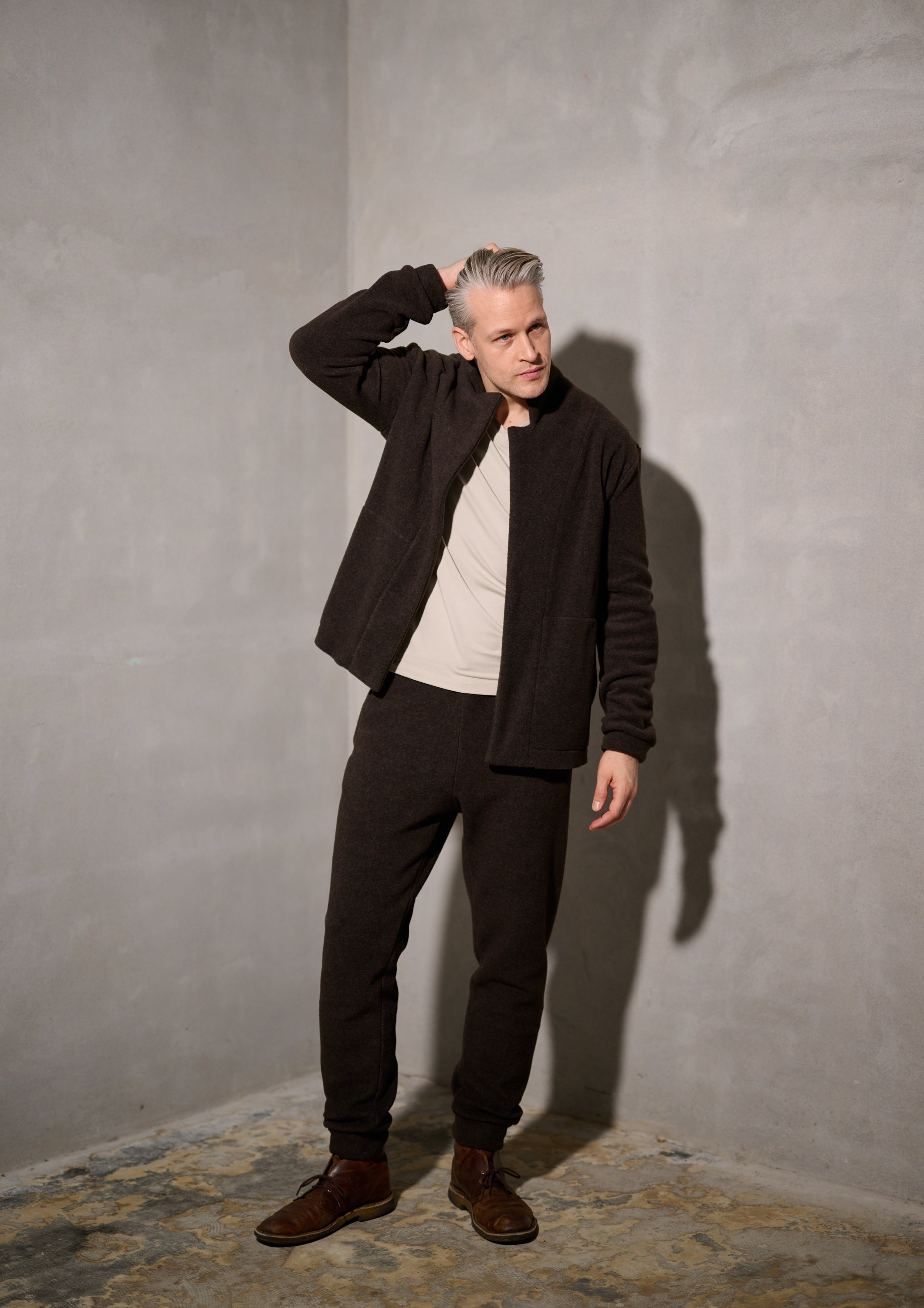 CARL BY STEFFENSEN COPENHAGEN CARDIGAN - 1050C CARDIGANS CHOCOLATE 844