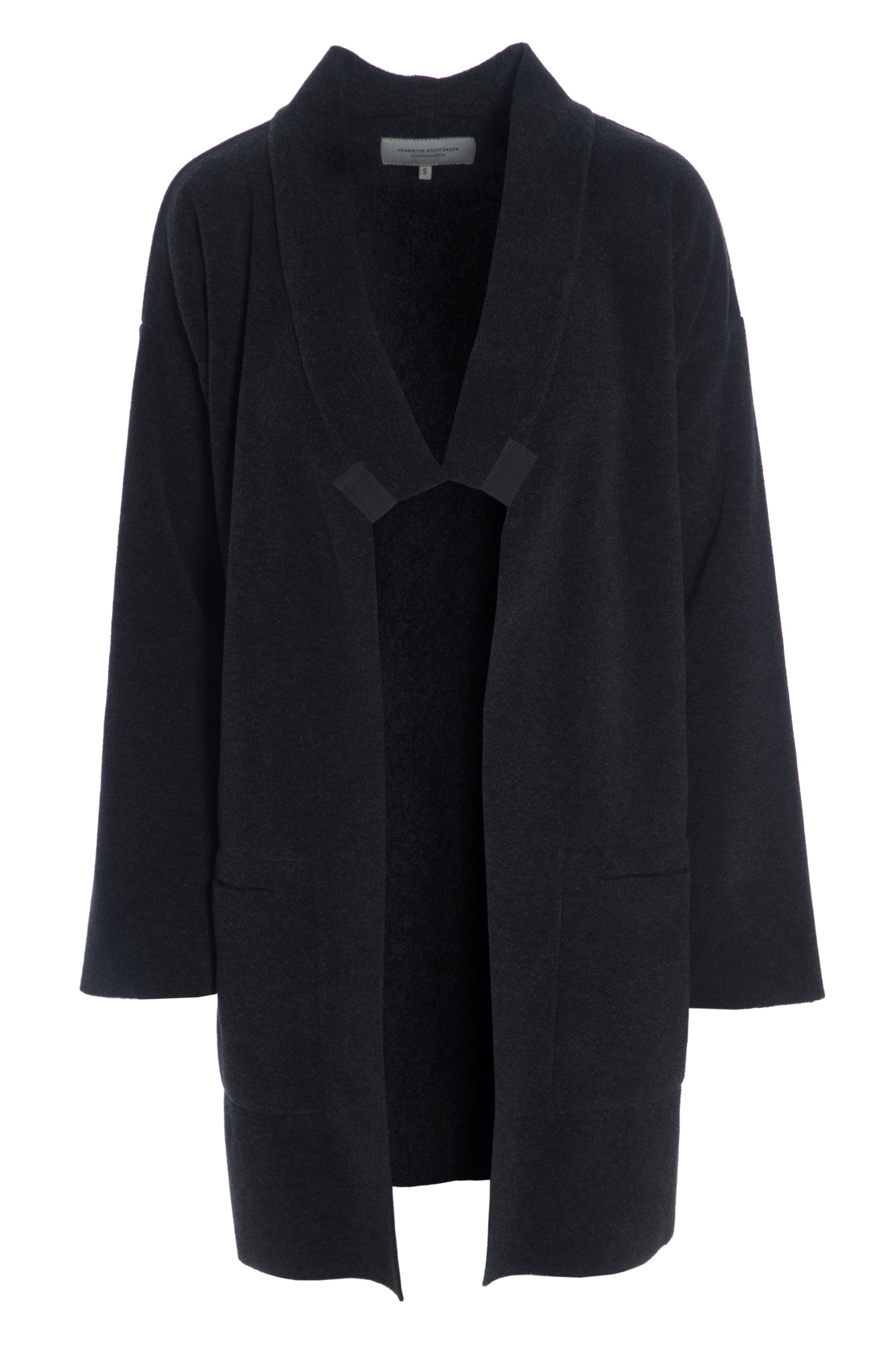HENRIETTE STEFFENSEN COPENHAGEN CARDIGAN - 7134 CARDIGANS SOFT BLACK 914