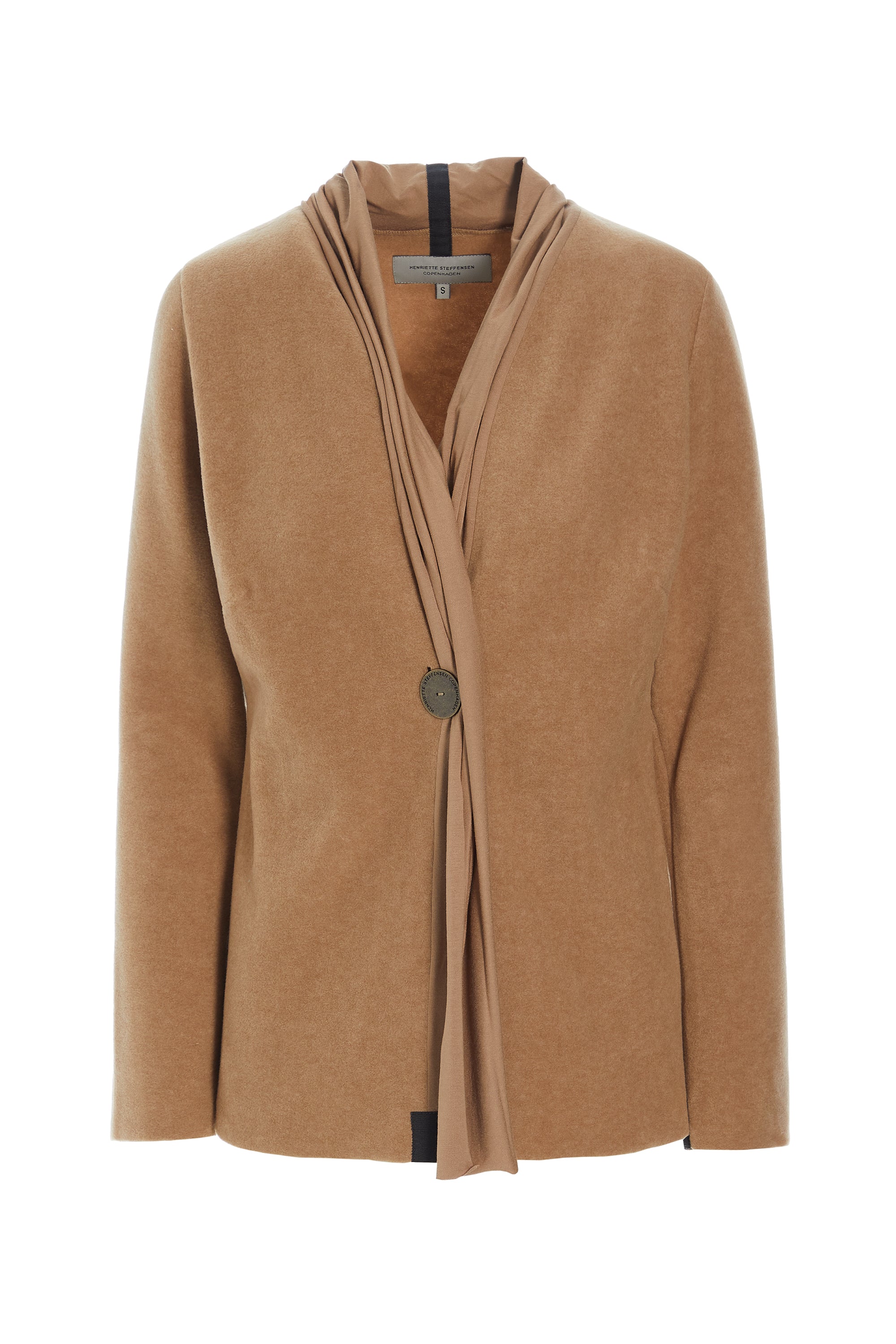 HENRIETTE STEFFENSEN COPENHAGEN CARDIGAN - 7135 MIX CARDIGANS CAMEL/CAMEL 819