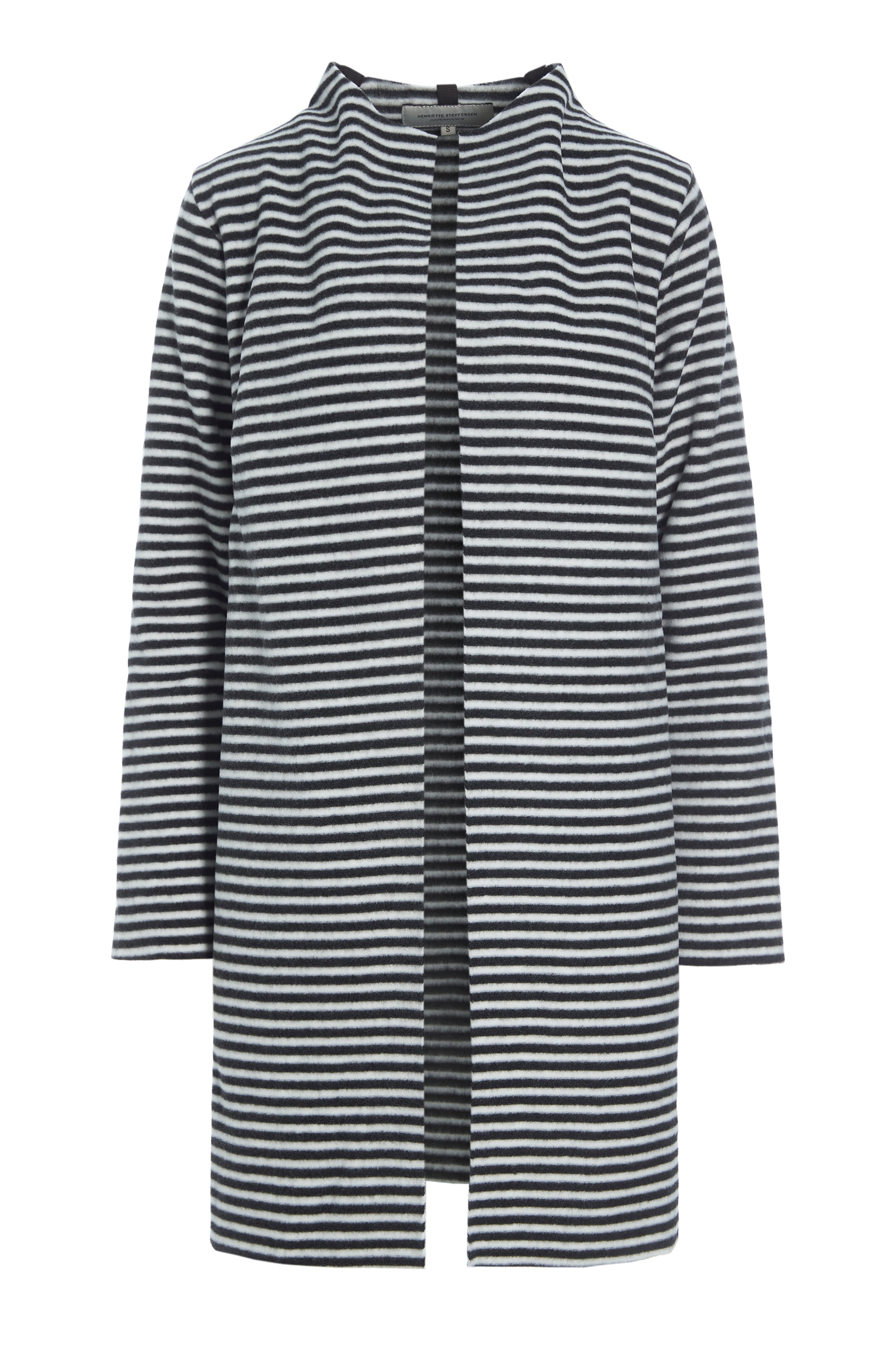 HENRIETTE STEFFENSEN COPENHAGEN CARDIGAN - 7157 CARDIGANS STRIPES B&W 673