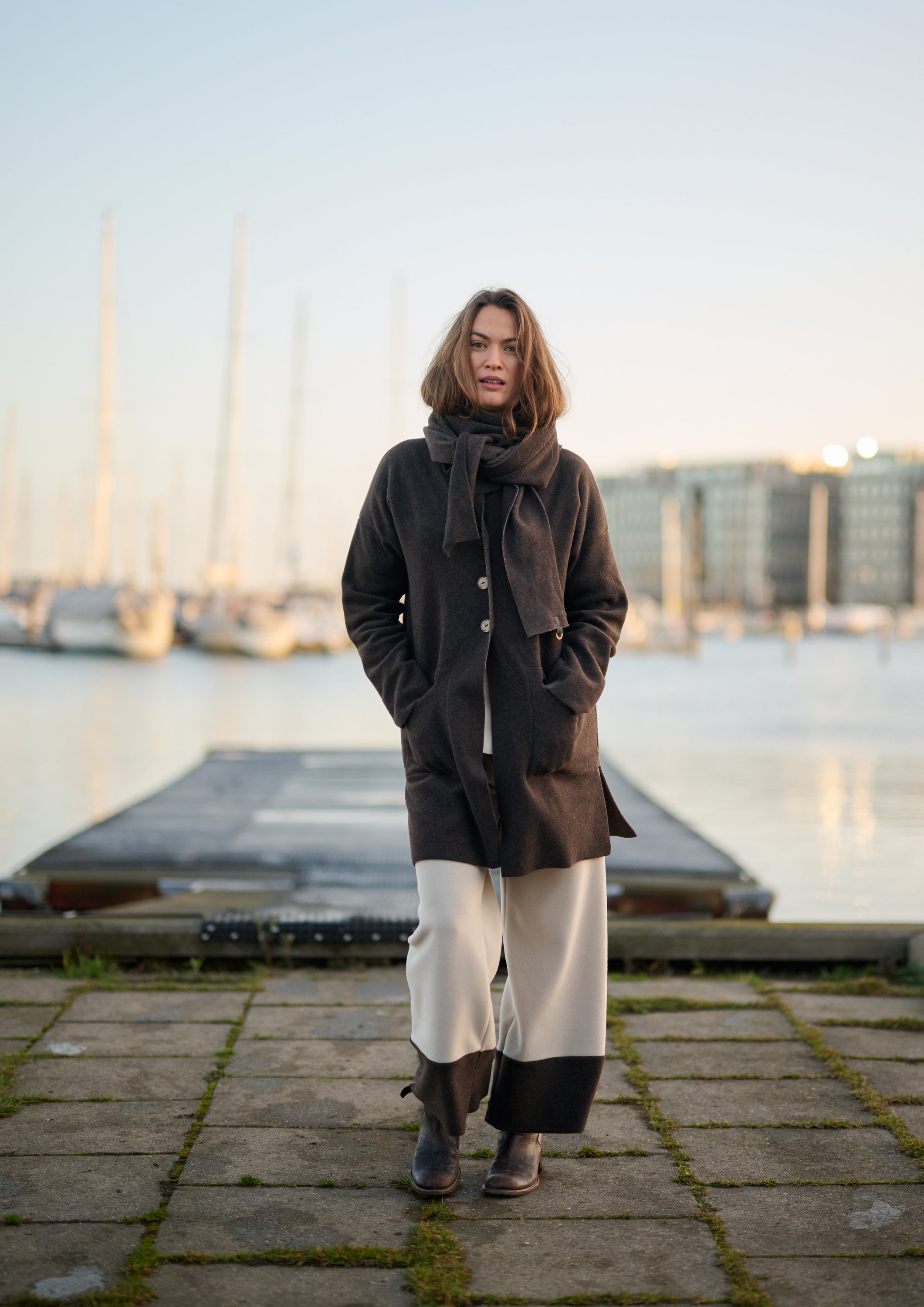 HENRIETTE STEFFENSEN COPENHAGEN CARDIGAN - 7163 CARDIGANS CHOCOLATE 844