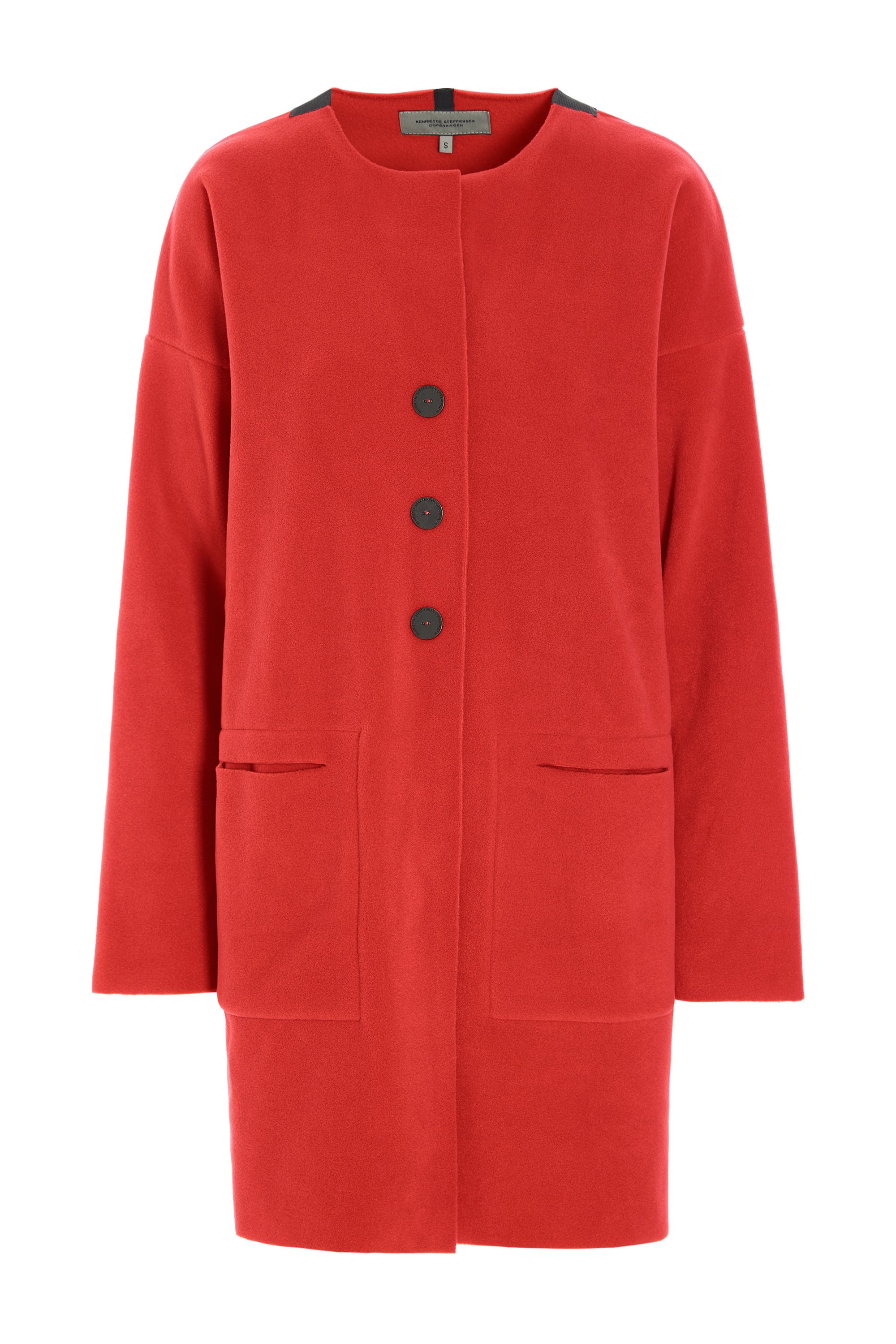 HENRIETTE STEFFENSEN COPENHAGEN CARDIGAN - 7163 CARDIGANS TOMATO 845