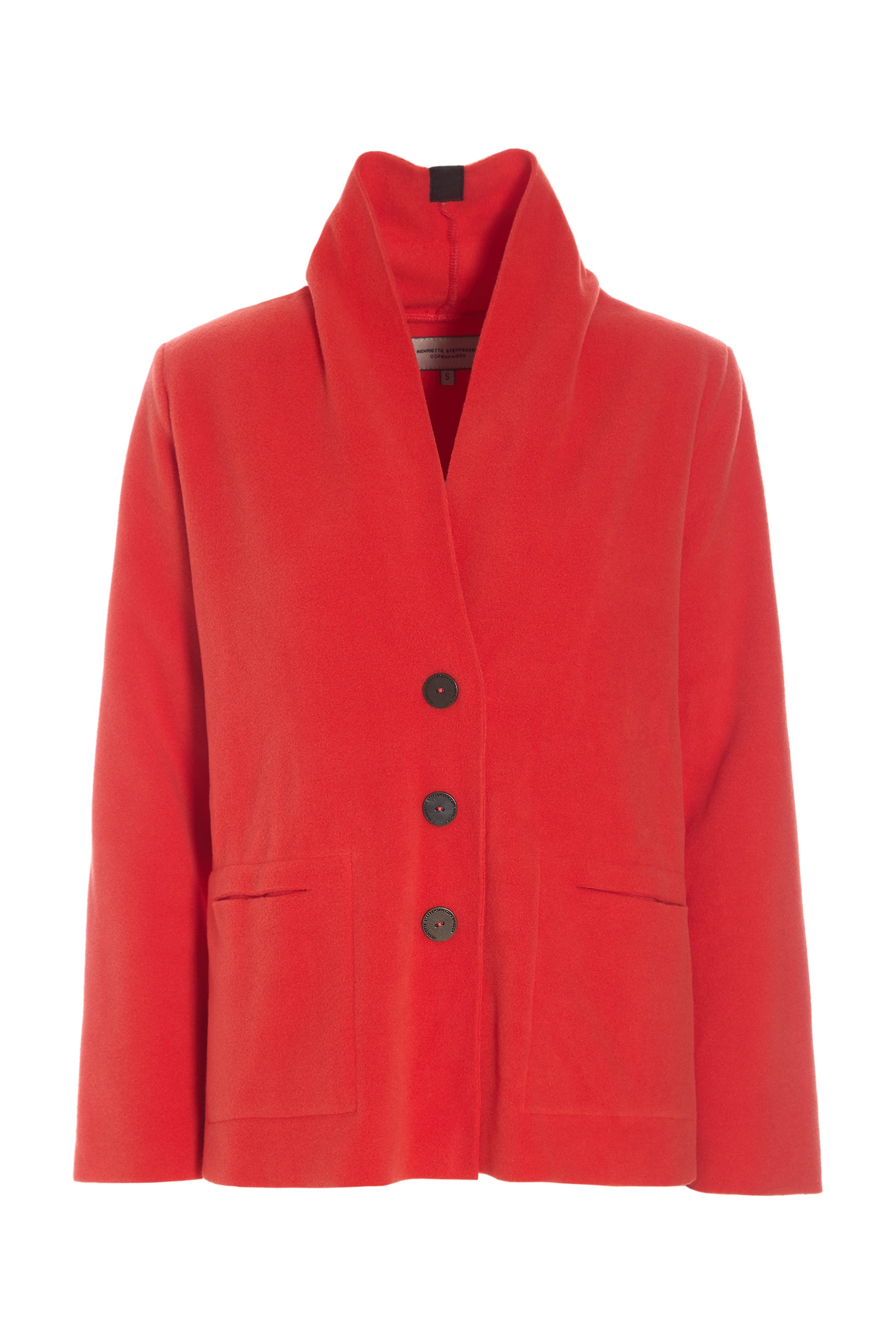 HENRIETTE STEFFENSEN COPENHAGEN CARDIGAN - 7168 CARDIGANS TOMATO 845