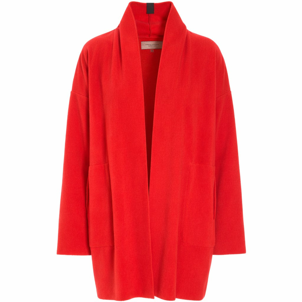 HENRIETTE STEFFENSEN COPENHAGEN CARDIGAN - 7173 CARDIGANS TOMATO 845