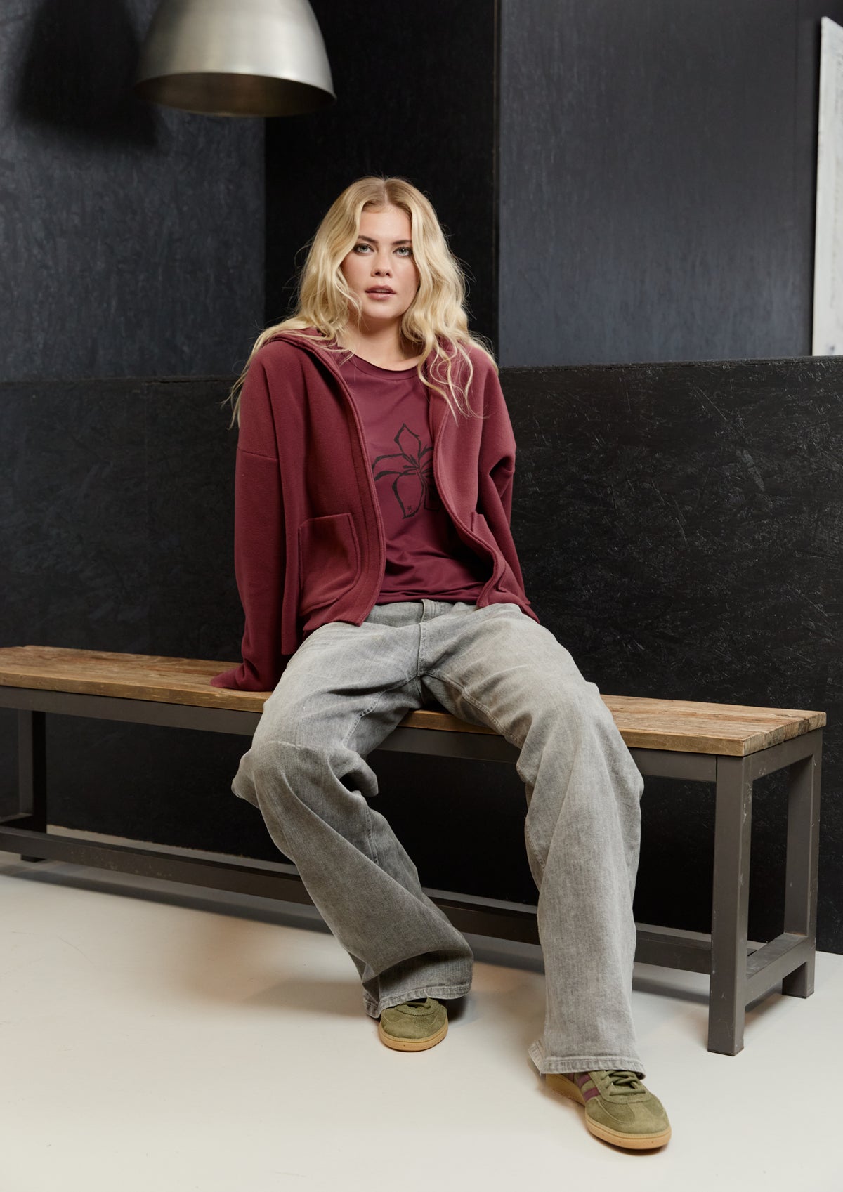 HENRIETTE STEFFENSEN COPENHAGEN CARDIGAN - 7176 CARDIGANS BORDEAUX 474
