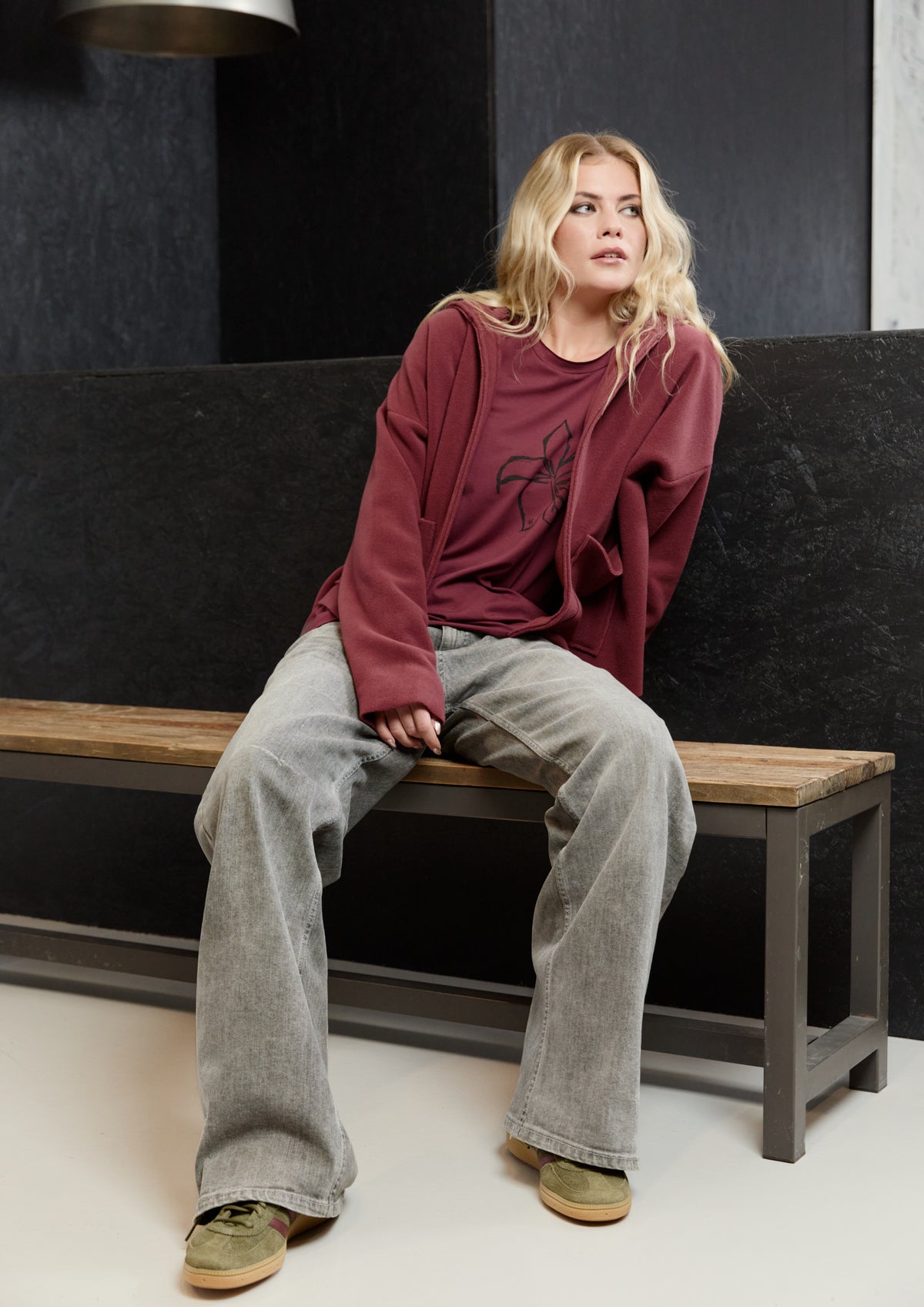 HENRIETTE STEFFENSEN COPENHAGEN CARDIGAN - 7176 CARDIGANS BORDEAUX 474