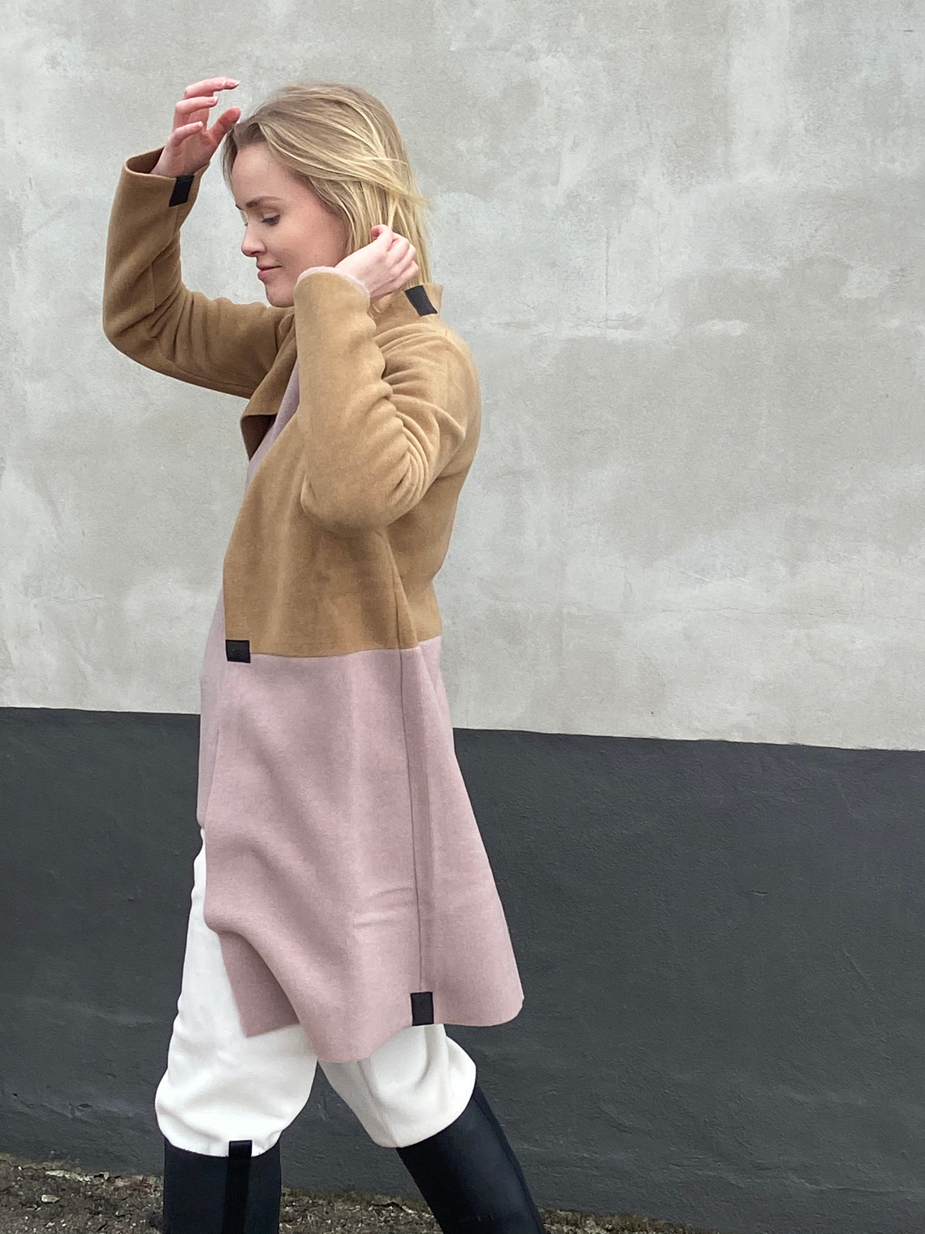 HENRIETTE STEFFENSEN COPENHAGEN CARDIGAN 2 COLORED - 7133 CARDIGANS CAMEL / NUDE 816