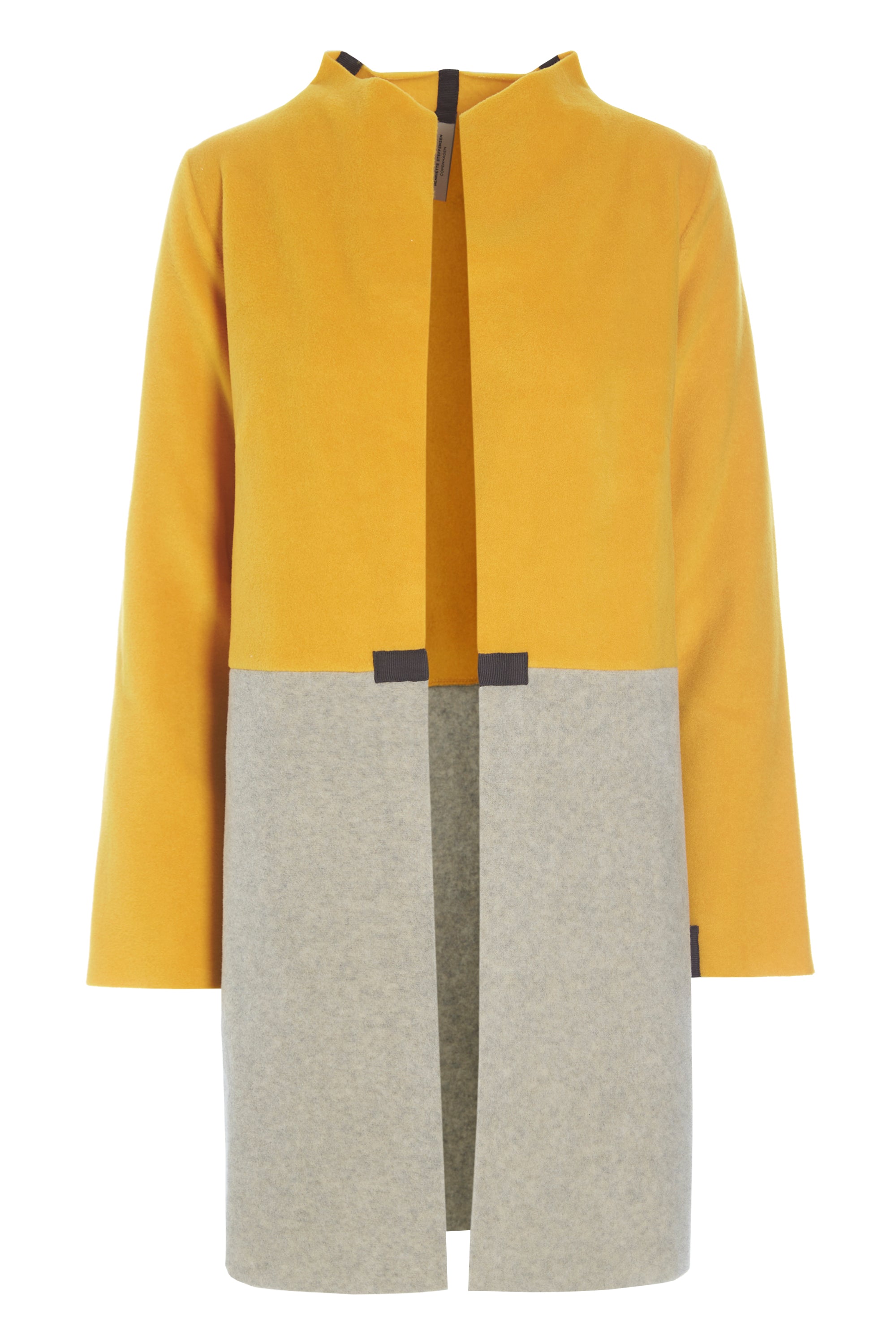 HENRIETTE STEFFENSEN COPENHAGEN CARDIGAN 2 COLORED - 7133 CARDIGANS SAFRAN/SAND 687