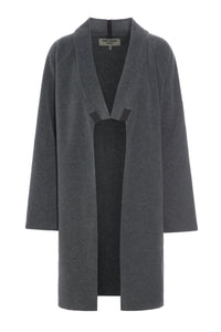 CARDIGAN LONG SLIT - 7117 - GREY