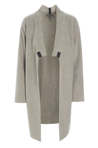 CARDIGAN LONG SLIT - 7117 - SAND