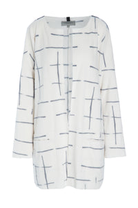 CARDIGAN OVERSIZE - 7105P - CHECK PRINT