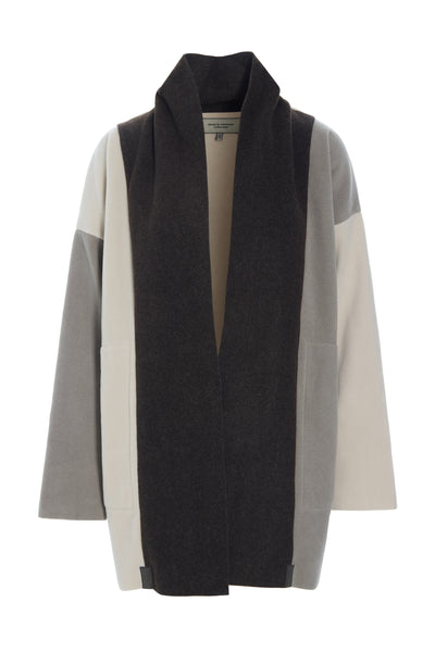 CARDIGAN PATCH - 7172 - CHOCOLATE/ELEPH/KIT