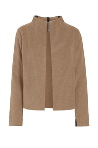 CARDIGAN SHORT - 7136 - CAMEL