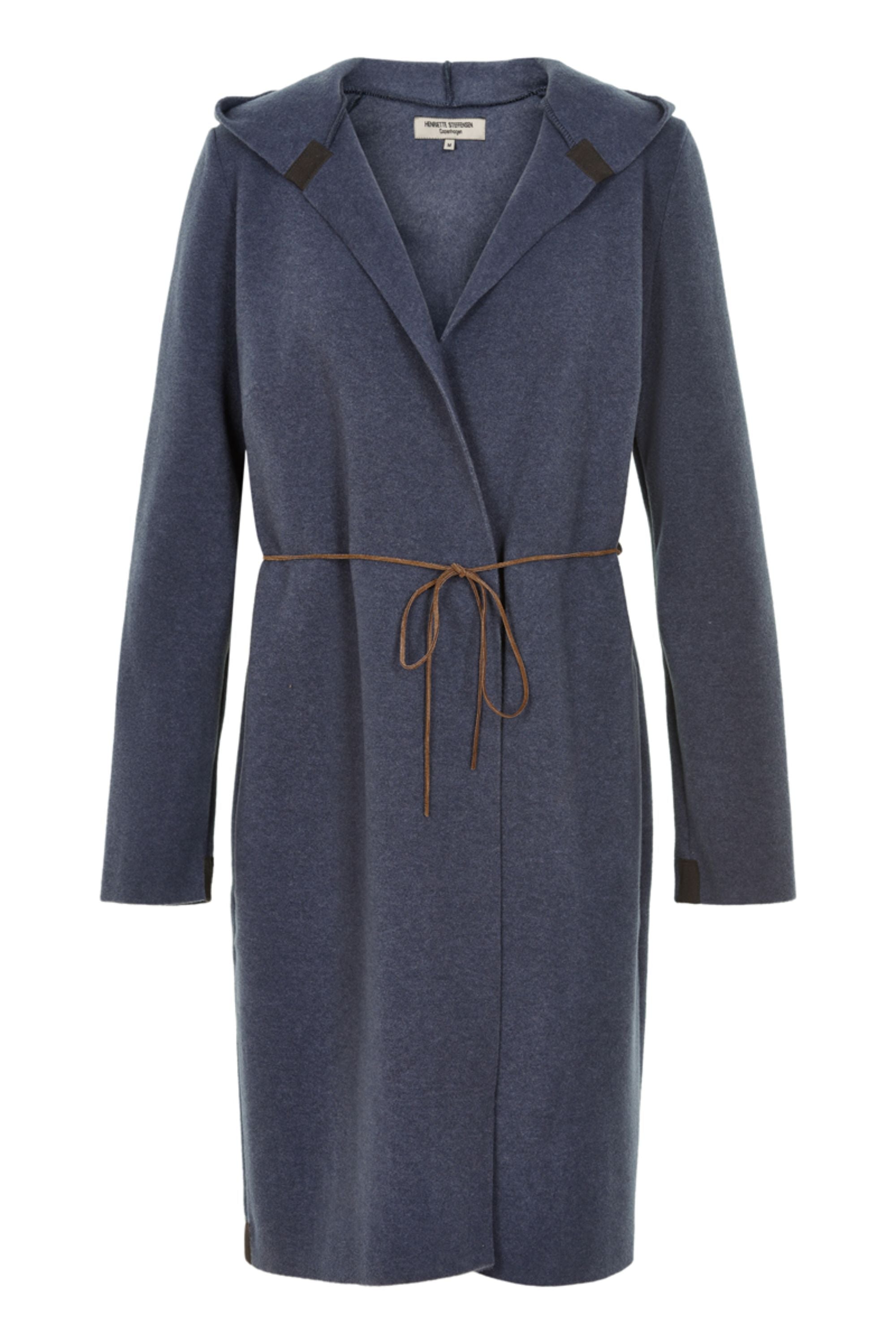 HENRIETTE STEFFENSEN COPENHAGEN CARDIGAN WITH BELT - 7111 CARDIGANS DEEP BLUE 502