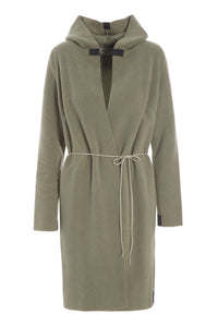 CARDIGAN WITH BELT - 7111 - OLIVE