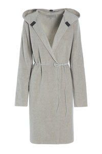 CARDIGAN WITH BELT - 7111 - SAND