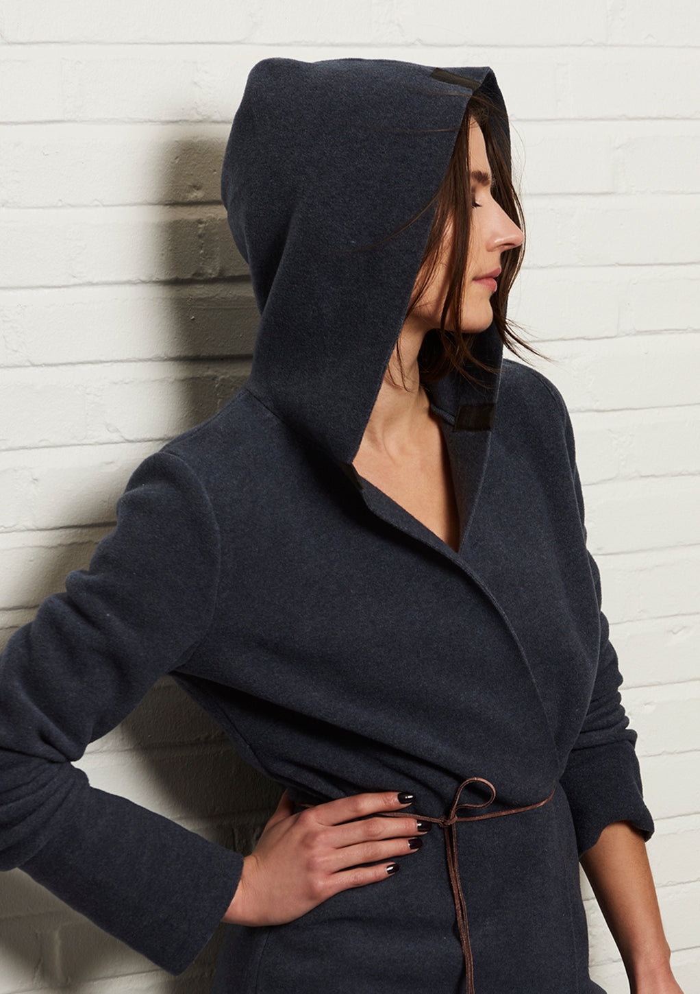 HENRIETTE STEFFENSEN COPENHAGEN CARDIGAN WITH BELT - 7111 CARDIGANS SOFT BLACK 914