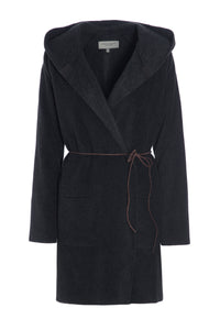 CARDIGAN WITH BELT - 7111 - SOFT BLACK