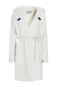 CARDIGAN WITH BELT - 7126 - OFF WHITE