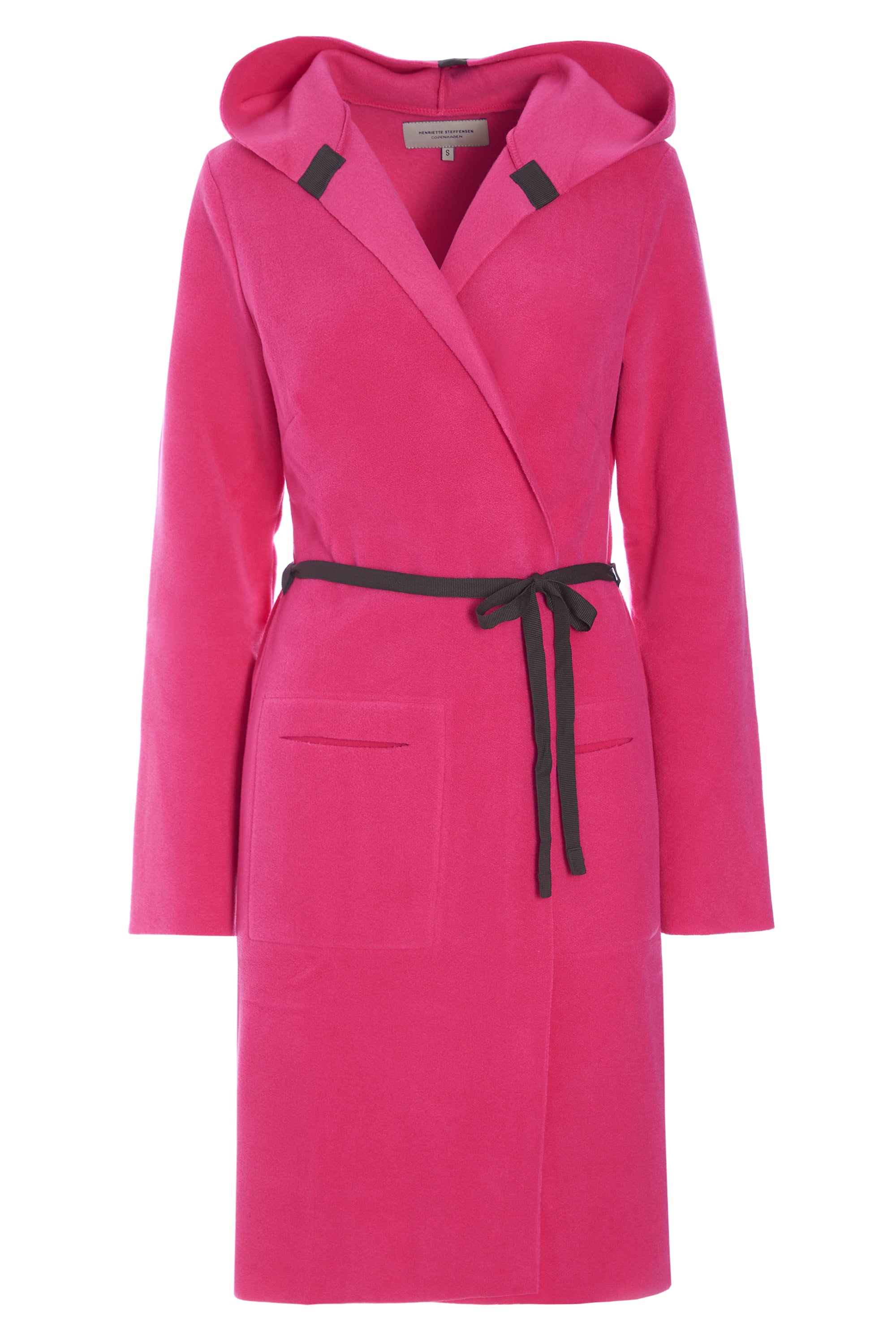 HENRIETTE STEFFENSEN COPENHAGEN CARDIGAN WITH BELT - 7151 CARDIGANS PINK 369