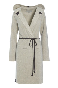 CARDIGAN WITH BELT - 7151 - SAND