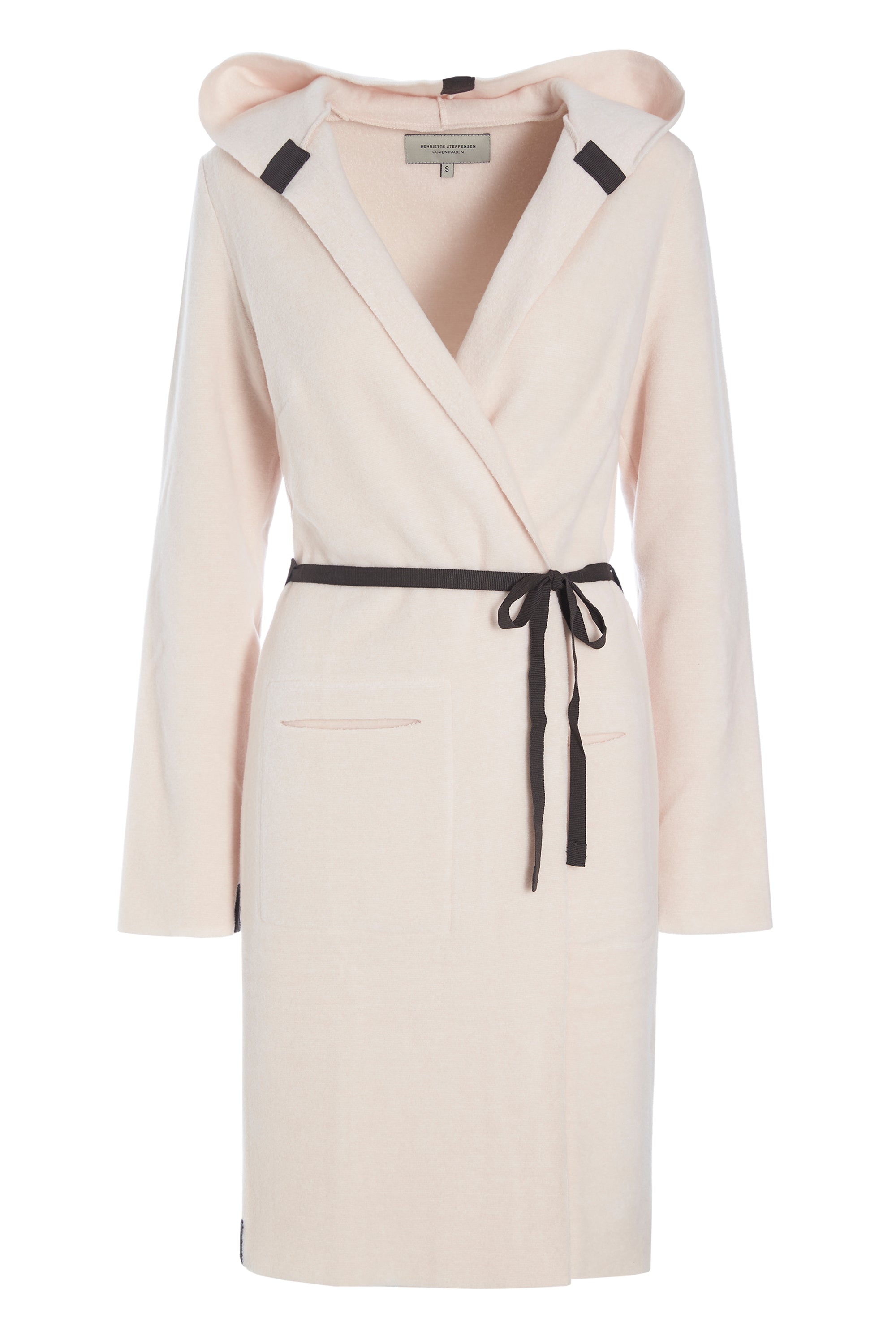 HENRIETTE STEFFENSEN COPENHAGEN CARDIGAN WITH BELT - 7151 CARDIGANS SOFT ROSE 412